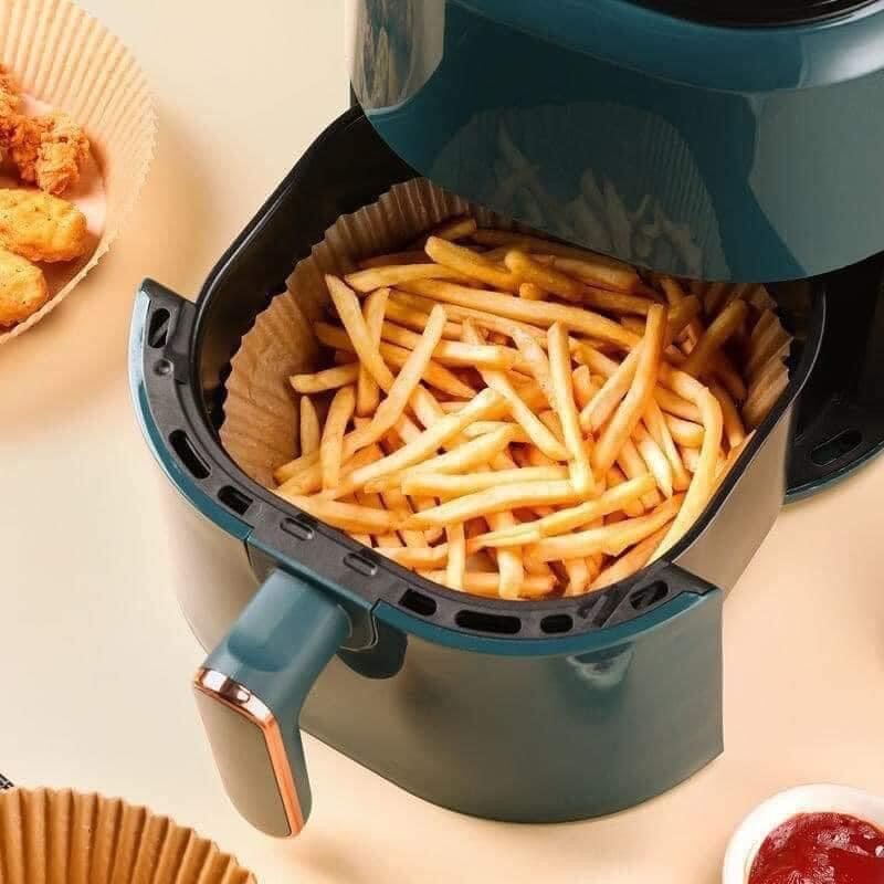 Set 50 Miếng Giấy Nến Lót Nồi Chiên Không Dầu - Giảm Thiểu Tối Đa Dầu Mỡ Bám Vào Nồi Chiên A5321