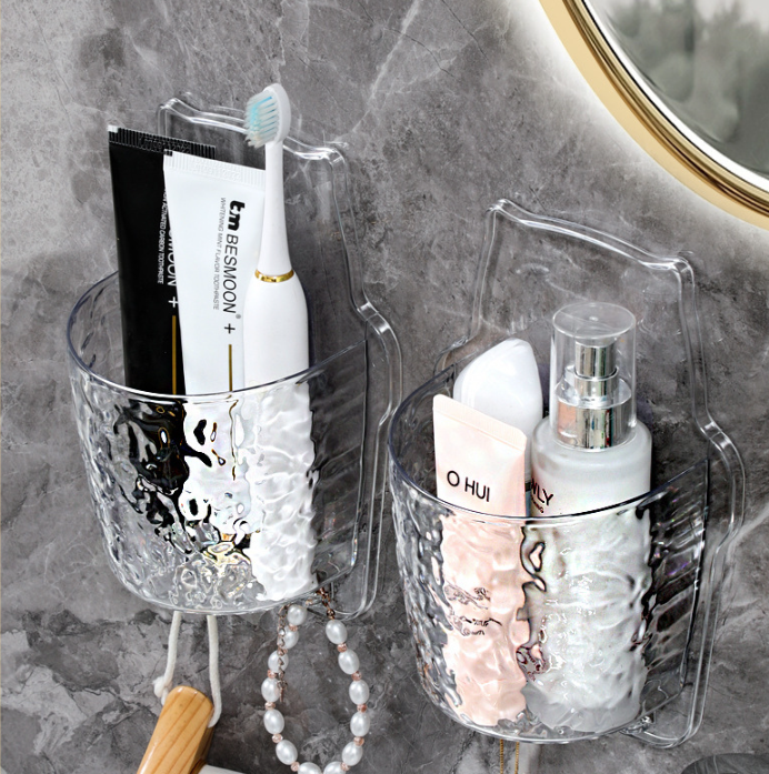 Kệ Nhà Tắm Dán Tường Hình Con Cú, Giỏ Treo Sữa Tắm Dầu Gội Bàn Chải Kem Đánh Răng Mỹ Phẩm A3132