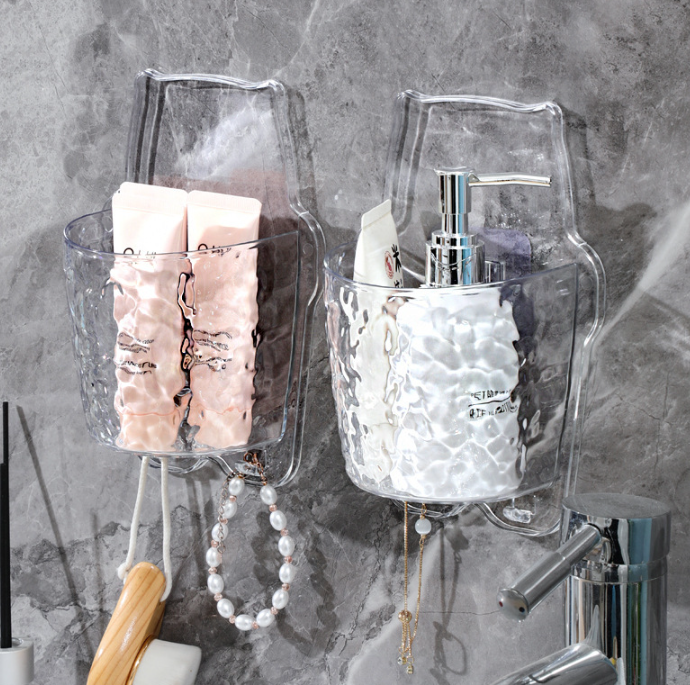 Kệ Nhà Tắm Dán Tường Hình Con Cú, Giỏ Treo Sữa Tắm Dầu Gội Bàn Chải Kem Đánh Răng Mỹ Phẩm A3132