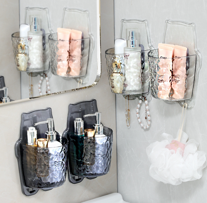 Kệ Nhà Tắm Dán Tường Hình Con Cú, Giỏ Treo Sữa Tắm Dầu Gội Bàn Chải Kem Đánh Răng Mỹ Phẩm A3132