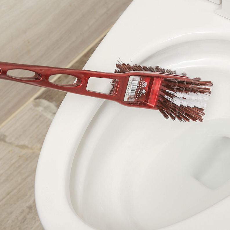 Cọ Toilet Cán Dài 2 Đầu Mã Mới, Bàn Chà Vệ Sinh Bồn Cầu 48CM Loại Tốt A0231