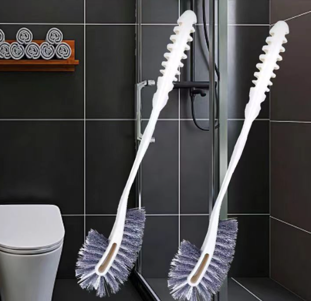 Cọ Toilet Cán Dài 2 Đầu Mã Mới, Bàn Chà Vệ Sinh Bồn Cầu 48CM Loại Tốt A0231