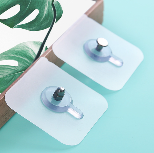 Móc Dán Dính Tường Chuyên Dụng Treo Tranh, Đồng Hồ, Khung Ảnh, Chìa Khóa, Đồ Decor Chịu Lực 5-10 Kg L0111