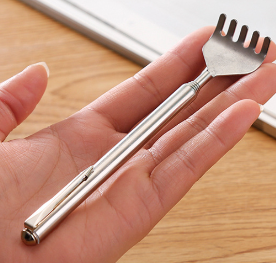 Cây Gãi Ngứa Inox Massage Cây Gậy Gãi Lưng Không Gỉ Gấp Gọn Kéo Dài 50CM L0112