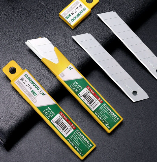 Hộp 10 Lưỡi Dao Cắt Dọc Giấy Thép Đa Năng Siêu Bén ( chỉ lưỡi dao) A1338