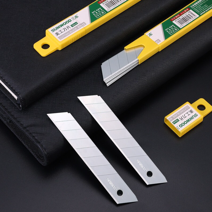 Hộp 10 Lưỡi Dao Cắt Dọc Giấy Thép Đa Năng Siêu Bén ( chỉ lưỡi dao) A1338