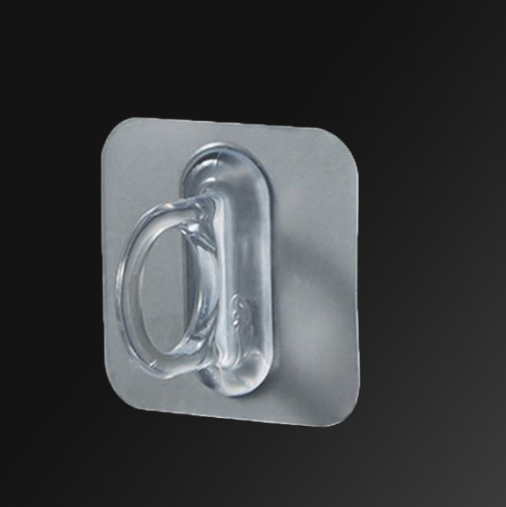 Móc Dán Tường Hình Vòng Tròn Đa Năng Lỗ tròn Đựng Chai sữa tắm, Treo Rèm Cửa không cần khoan tường L0131