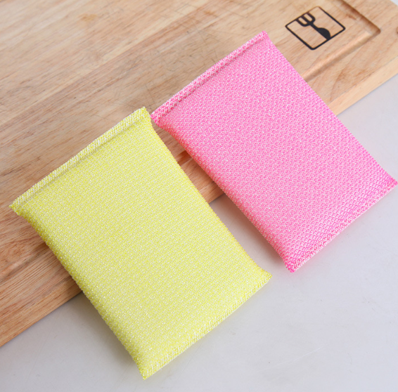 Sét 4 Miếng bọt biển rửa chén bát xoong nồi bếp miếng cọ rửa khăn rửa vệ sinh nhà bếp L0141