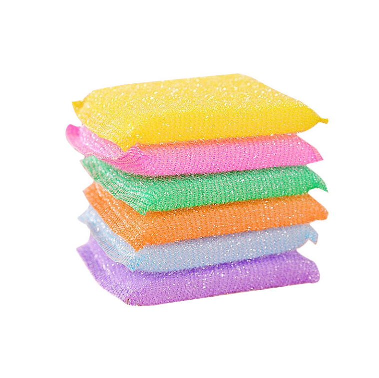 Sét 4 Miếng bọt biển rửa chén bát xoong nồi bếp miếng cọ rửa khăn rửa vệ sinh nhà bếp L0141