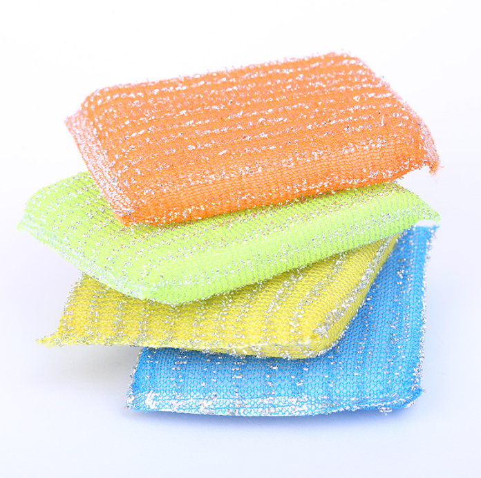 Sét 4 Miếng bọt biển rửa chén bát xoong nồi bếp miếng cọ rửa khăn rửa vệ sinh nhà bếp L0141