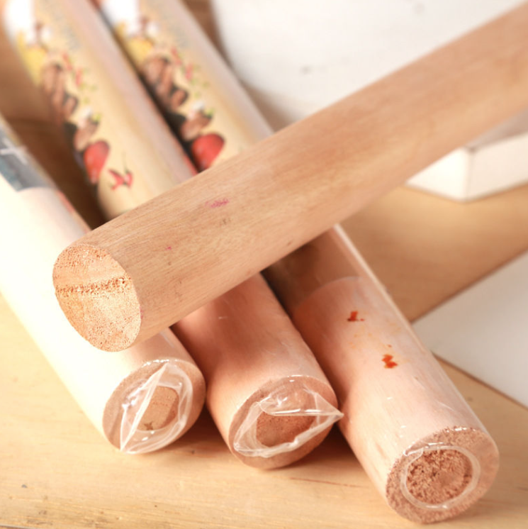 Thanh Gỗ Cán bột làm bánh Chống dính, cán bột gỗ đặc tiện dụng nhà bếp A1731