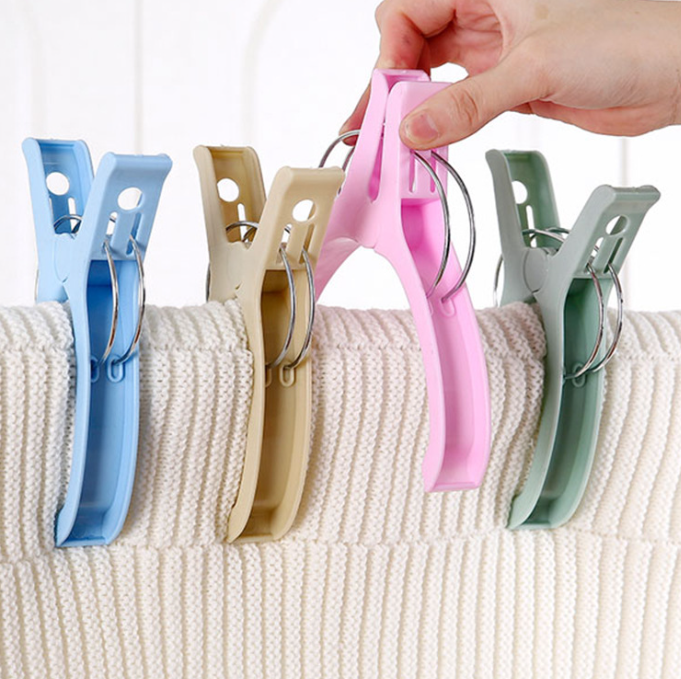 Kẹp nhựa lớn phơi chăn gài cố định chống gió, kẹp giữ phơi quần áo chống gió thổi bay L0142