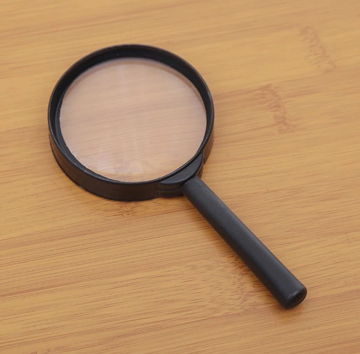 Kính lúp cầm tay cho người già đọc sách kính lúp nhựa cho học sinh kính lúp cầm tay đọc báo L0214