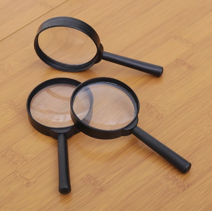 Kính lúp cầm tay cho người già đọc sách kính lúp nhựa cho học sinh kính lúp cầm tay đọc báo L0214