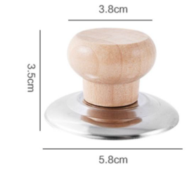 Núm nắp nồi vung nồi bằng gỗ thay thế nắp nồi đậy đa năng nắp chống bỏng khi mở nắpL0232