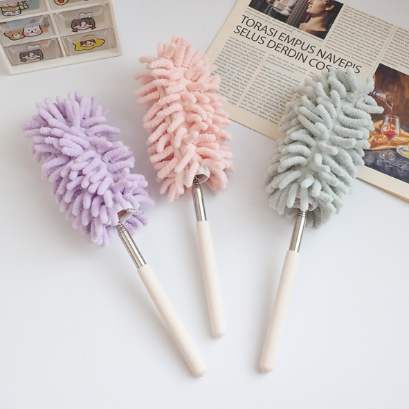 Chổi quét bụi lông vũ quét bụi vệ sinh phòng khách giường ngủ xe hơi trần nhà có thể kéo dài 80CM L0244