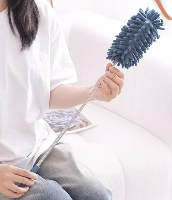 Chổi quét bụi lông vũ quét bụi vệ sinh phòng khách giường ngủ xe hơi trần nhà có thể kéo dài 80CM L0244