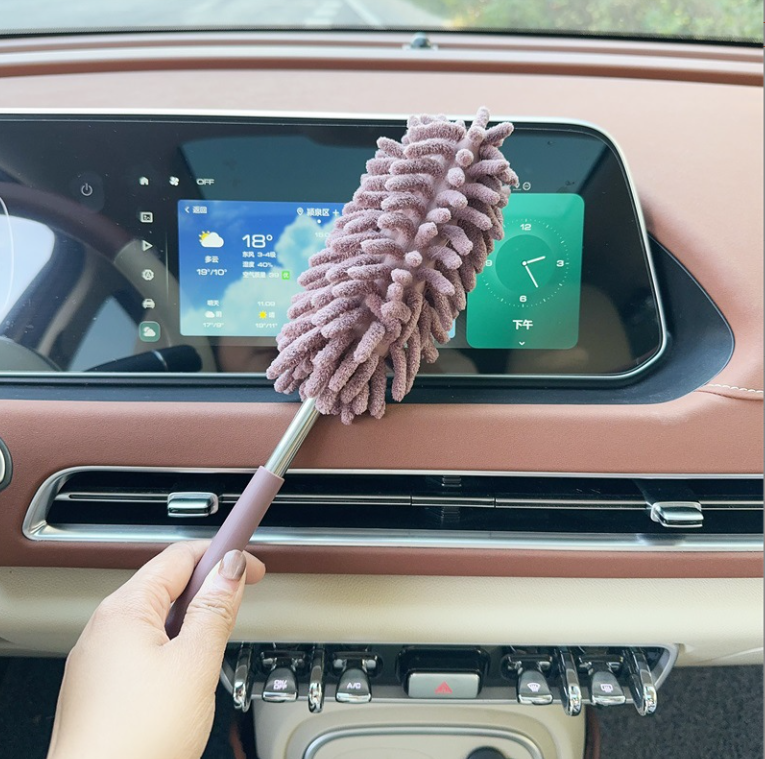 Chổi quét bụi lông vũ quét bụi vệ sinh phòng khách giường ngủ xe hơi trần nhà có thể kéo dài 80CM L0244