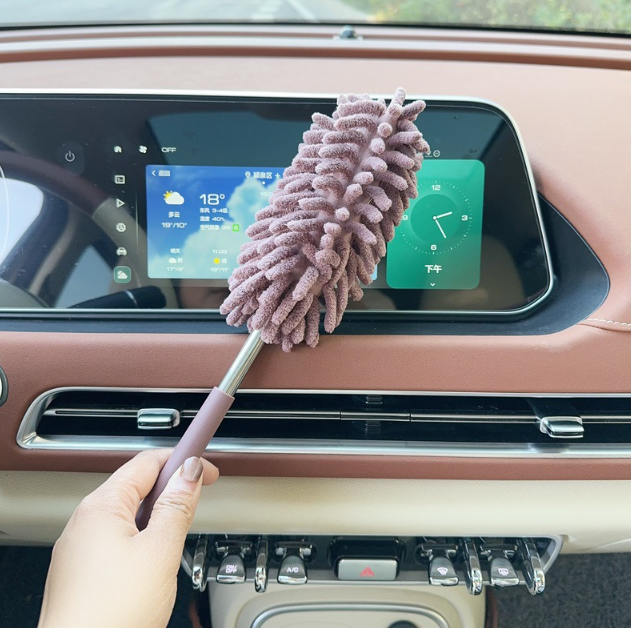 Chổi quét bụi lông vũ quét bụi vệ sinh phòng khách giường ngủ xe hơi trần nhà có thể kéo dài 80CM L0244