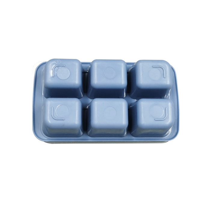 Khuôn làm đá viên 6 viên silicone mùa hè khay đựng đá gia đình hộp đựng đá khuôn làm đá viên L1624