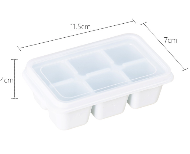 Khuôn làm đá viên 6 viên silicone mùa hè khay đựng đá gia đình hộp đựng đá khuôn làm đá viên L1624