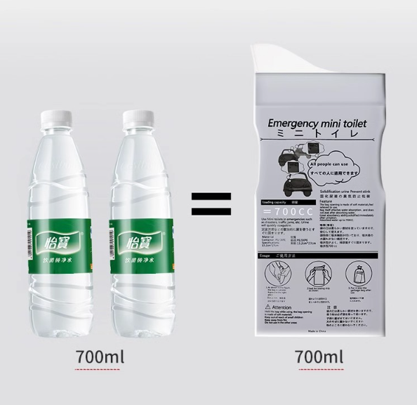 Túi đựng nước tiểu túi ói khẩn cấp unisex dùng một lần đi du lịch kẹt xe trên cao tốc L0341