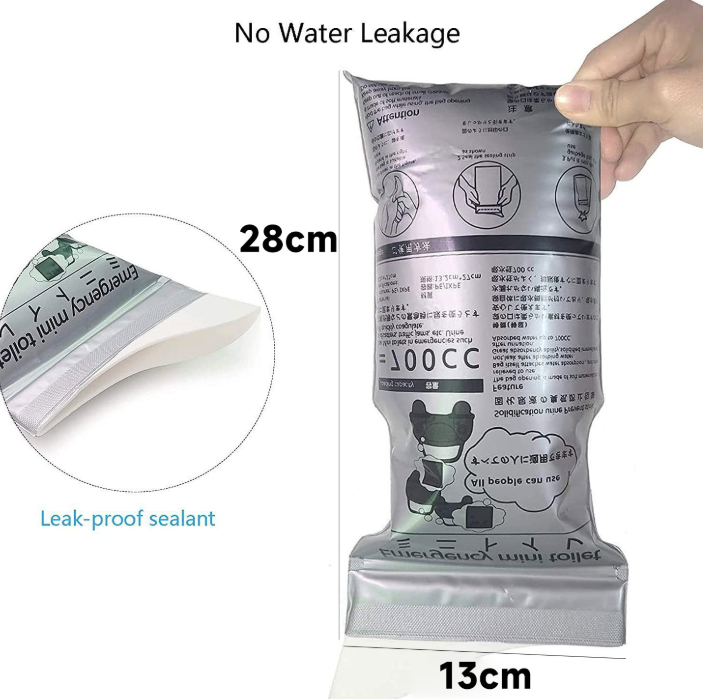 Túi đựng nước tiểu túi ói khẩn cấp unisex dùng một lần đi du lịch kẹt xe trên cao tốc L0341