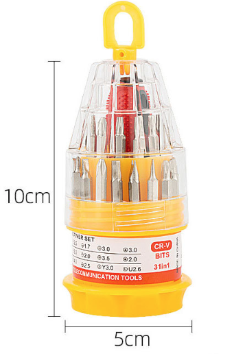 Bộ Tua vít đa năng 31 món trong 1 tháo lắp kết hợp dụng cụ sửa chữa di động đa năng nhỏ gọn L0412