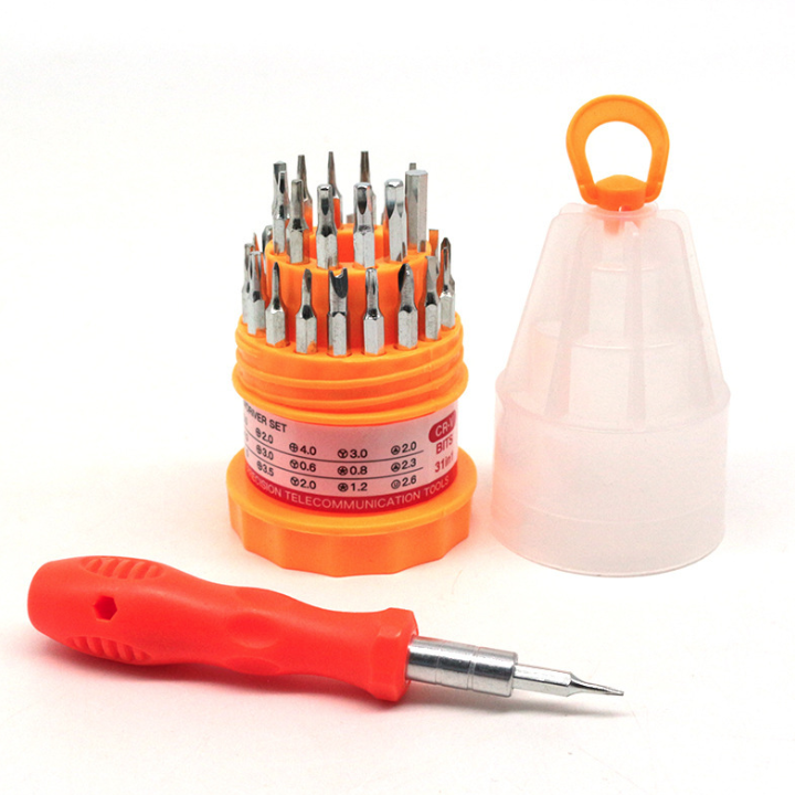 Bộ Tua vít đa năng 31 món trong 1 tháo lắp kết hợp dụng cụ sửa chữa di động đa năng nhỏ gọn L0412