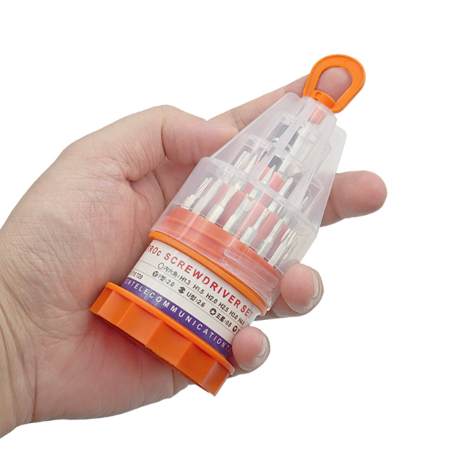 Bộ Tua vít đa năng 31 món trong 1 tháo lắp kết hợp dụng cụ sửa chữa di động đa năng nhỏ gọn L0412