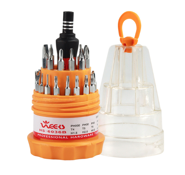 Bộ Tua vít đa năng 31 món trong 1 tháo lắp kết hợp dụng cụ sửa chữa di động đa năng nhỏ gọn L0412