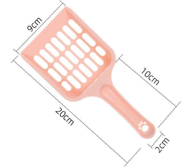 Xẻng nhựa xúc cát cho mèo Xẻng xúc phân thú cưng vệ sinh có khe lọt cát L0431