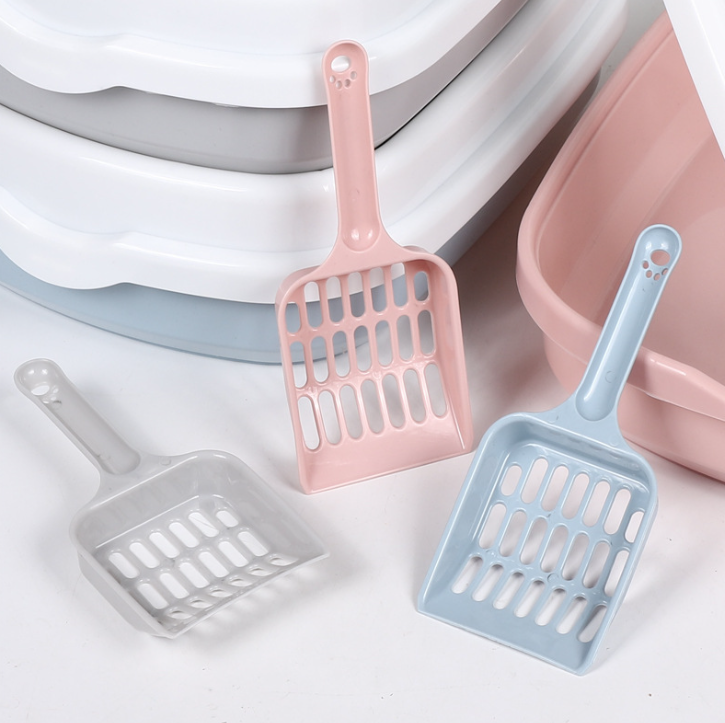 Xẻng nhựa xúc cát cho mèo Xẻng xúc phân thú cưng vệ sinh có khe lọt cát L0431