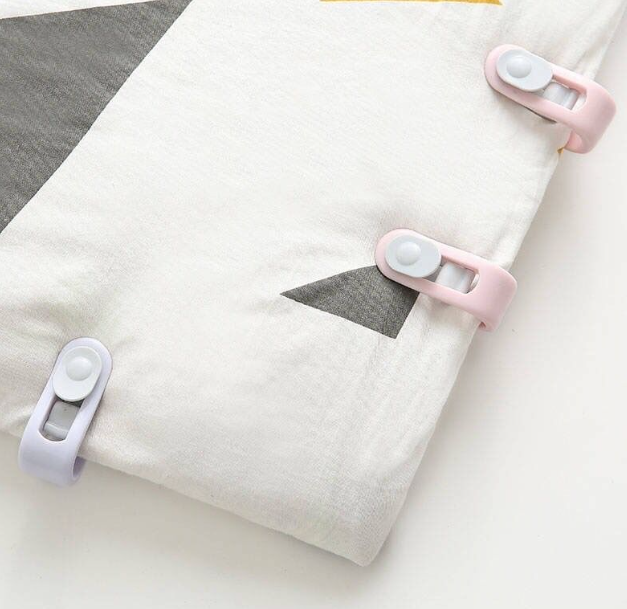 Kẹp khóa cố định chăn ga nệm trải giường chống trượt, Gài chăn ga gối nệm chống đá cho bé L0432