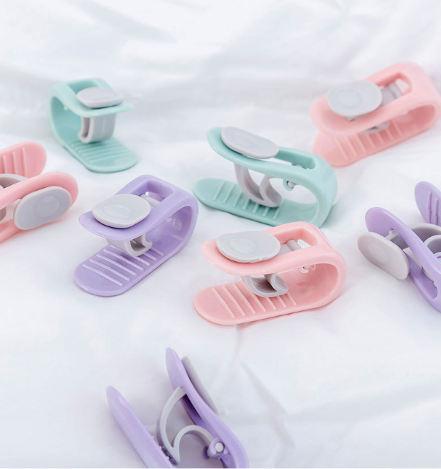 Kẹp khóa cố định chăn ga nệm trải giường chống trượt, Gài chăn ga gối nệm chống đá cho bé L0432