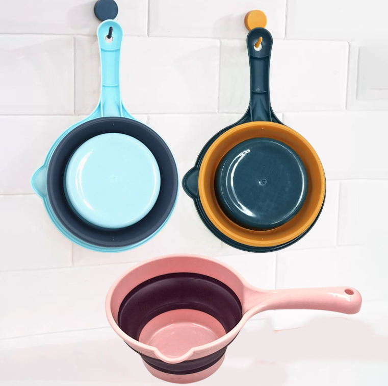 Ca Múc Nước Gấp Gọn Nhựa Dẻo Đa Năng Có Tay Cầm, Ca Đong Nước Dày Dặn Dùng Nhà Bếp Tưới Cây Rửa Rau L0433