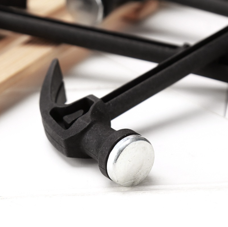 Búa nhổ đóng đinh mini búa nhỏ cán nhựa đầu thép đóng đinh, búa dụng cụ giảng dạy học sinh L0511