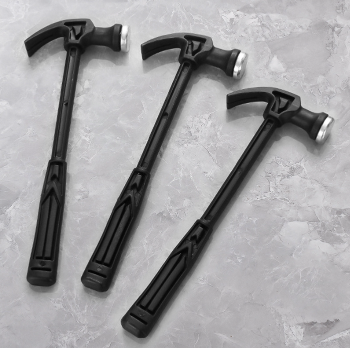 Búa nhổ đóng đinh mini búa nhỏ cán nhựa đầu thép đóng đinh, búa dụng cụ giảng dạy học sinh L0511