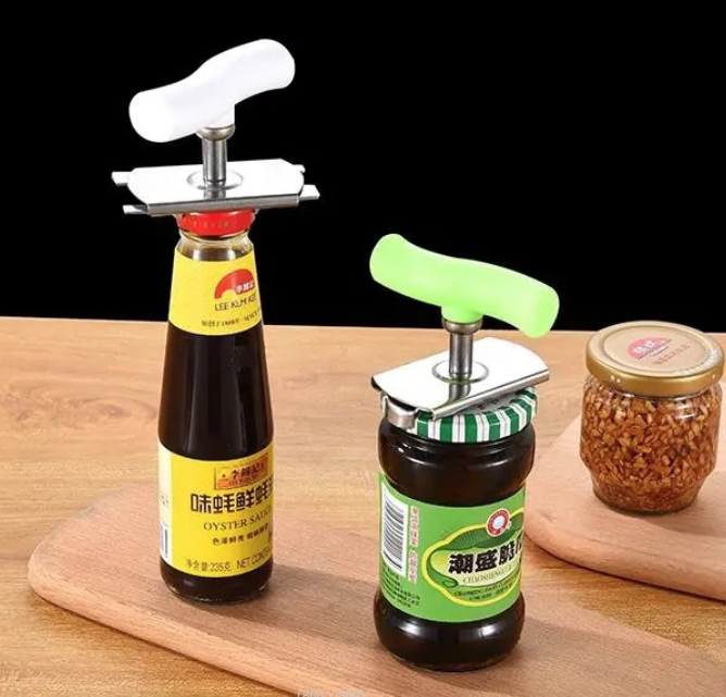 Dụng cụ mở hộp bằng thép không gỉ mở nắp chai nhà bếp, dụng cụ đóng mở nắp vừa các loại hộp L0522
