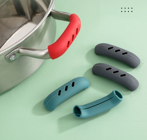 Bọc Tay cầm Nồi Chào silicon chống nóng bỏng, tay cầm chảo rán cầm nắp nồi chịu nhiệt độ cao L0524