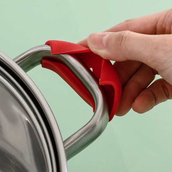 Bọc Tay cầm Nồi Chào silicon chống nóng bỏng, tay cầm chảo rán cầm nắp nồi chịu nhiệt độ cao L0524