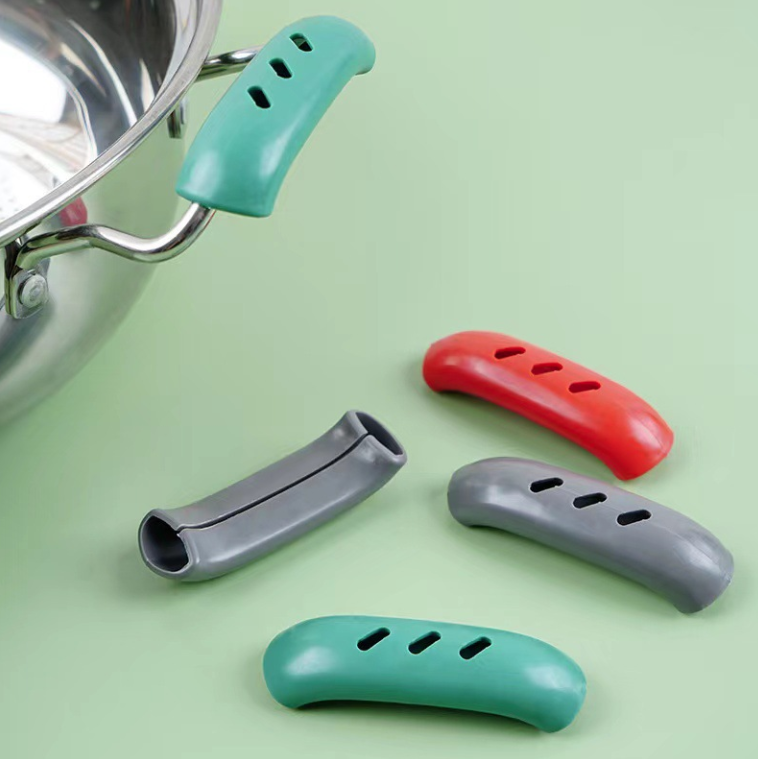 Bọc Tay cầm Nồi Chào silicon chống nóng bỏng, tay cầm chảo rán cầm nắp nồi chịu nhiệt độ cao L0524