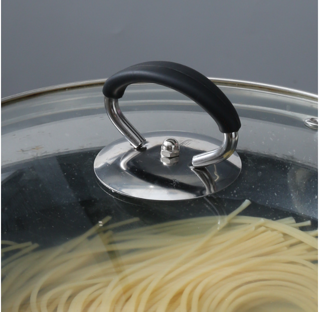 Tay cầm nắp nồi bằng thép không gỉ chống bỏng bằng nhựa dẻo chắc chắn chịu nhiệt độ cao L0531