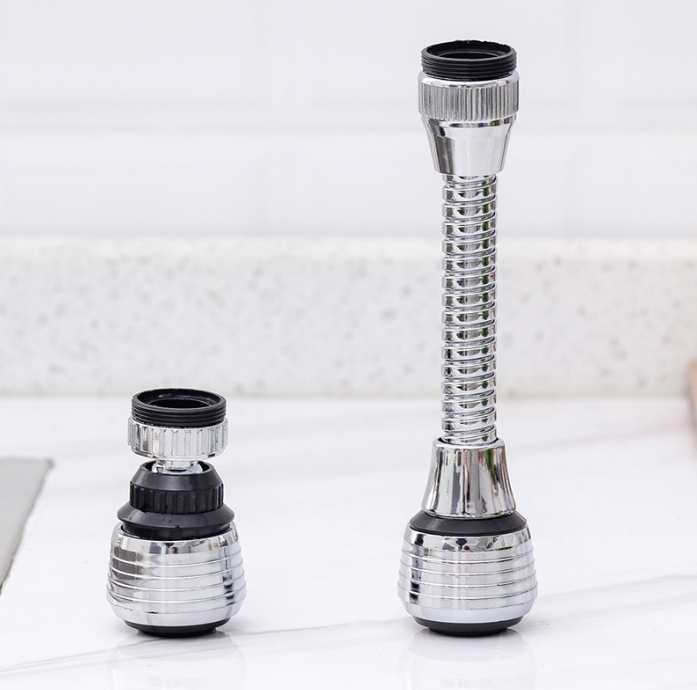 Vòi nước tăng áp xoay 360 độ kim loại, vòi sen phun áp lực mở rộng, bộ lọc tiết kiệm nước L0542/L0543