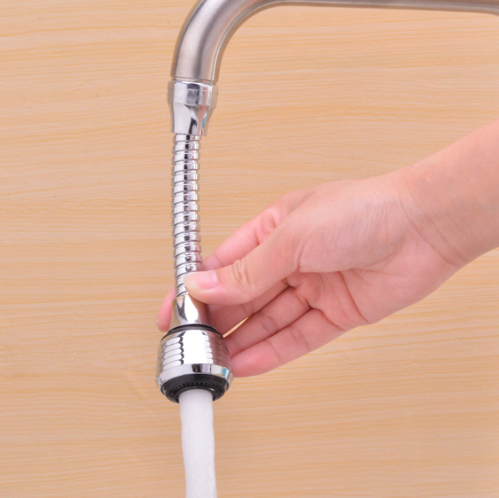 Vòi nước tăng áp xoay 360 độ kim loại, vòi sen phun áp lực mở rộng, bộ lọc tiết kiệm nước L0542/L0543