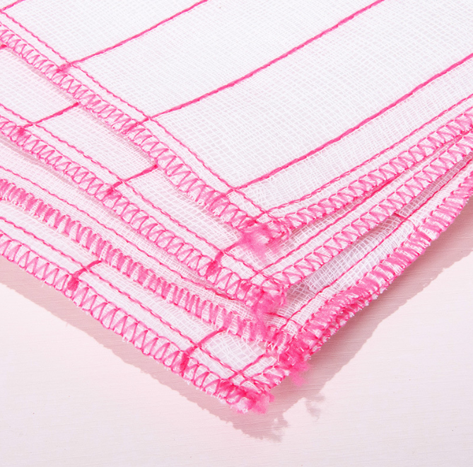 Khăn lau bát đĩa cotton nhiều lớp miếng cọ rửa nhà bếp thấm nước lau bát đĩa  giẻ lau chén dĩa sạch L0544