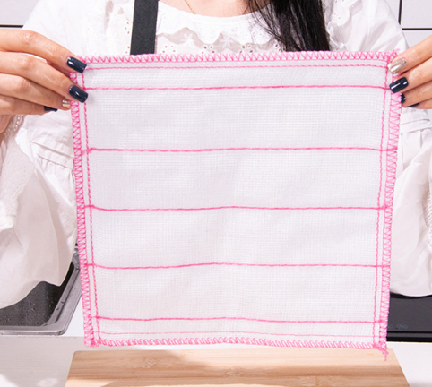 Khăn lau bát đĩa cotton nhiều lớp miếng cọ rửa nhà bếp thấm nước lau bát đĩa  giẻ lau chén dĩa sạch L0544
