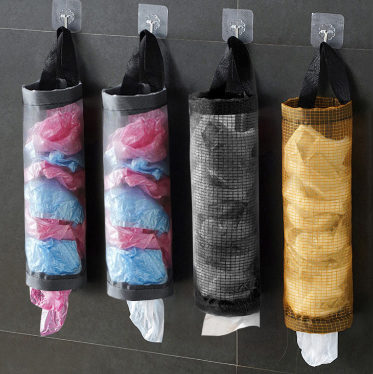 Túi đựng Bịch Nylon cũ đựng vật dụng treo tường túi đựng đồ kéo ra tiện lợi treo cửa bếp L0551