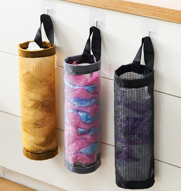 Túi đựng Bịch Nylon cũ đựng vật dụng treo tường túi đựng đồ kéo ra tiện lợi treo cửa bếp L0551