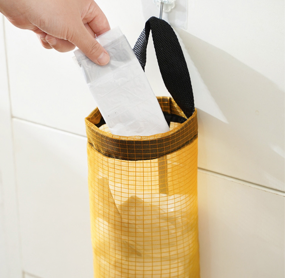 Túi đựng Bịch Nylon cũ đựng vật dụng treo tường túi đựng đồ kéo ra tiện lợi treo cửa bếp L0551